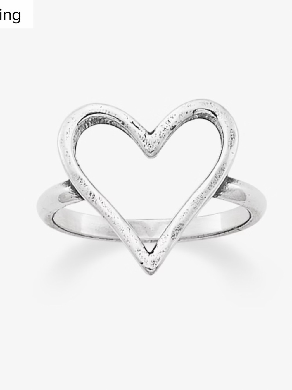 James Avery "Fearless Heart" Ring